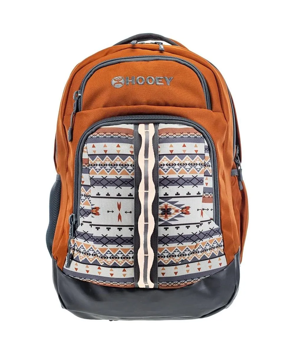 Hooey Ox Backpack Rust/Cream/Grey Aztec