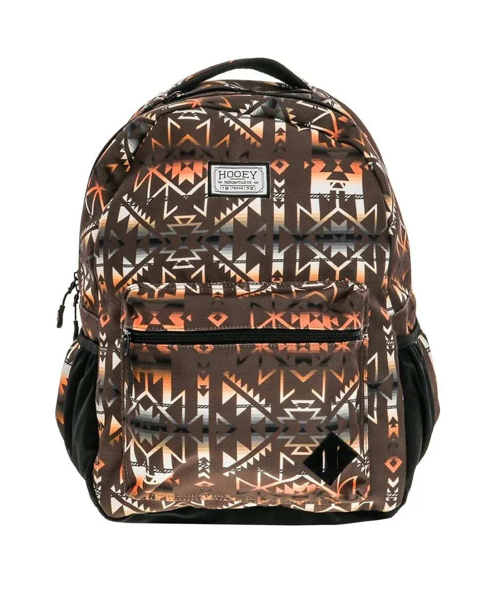 Hooey Recess Backpack Brown/Orange/Cream Aztec