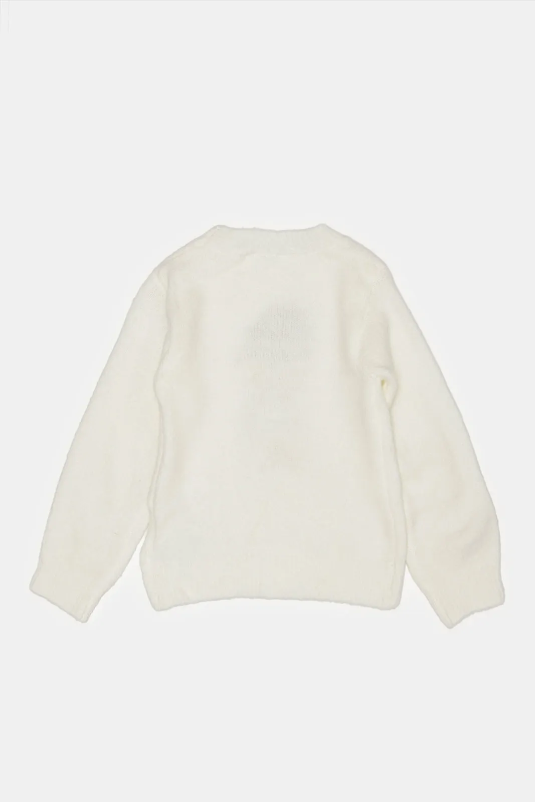 Infant Girls Ivory Ballerina Pullover