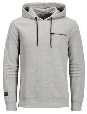 Jack & Jones Core Pat Overhead Hoodie Light Grey