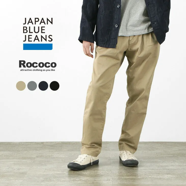 JAPAN BLUE JEANS（ジャパンブルージーンズ） 別注 RJB4660 / 2タック オフィサートラウザー / テーパード / フレンチワーク チノ / ストレッチ / チノパン / メンズ / 岡山 日本製