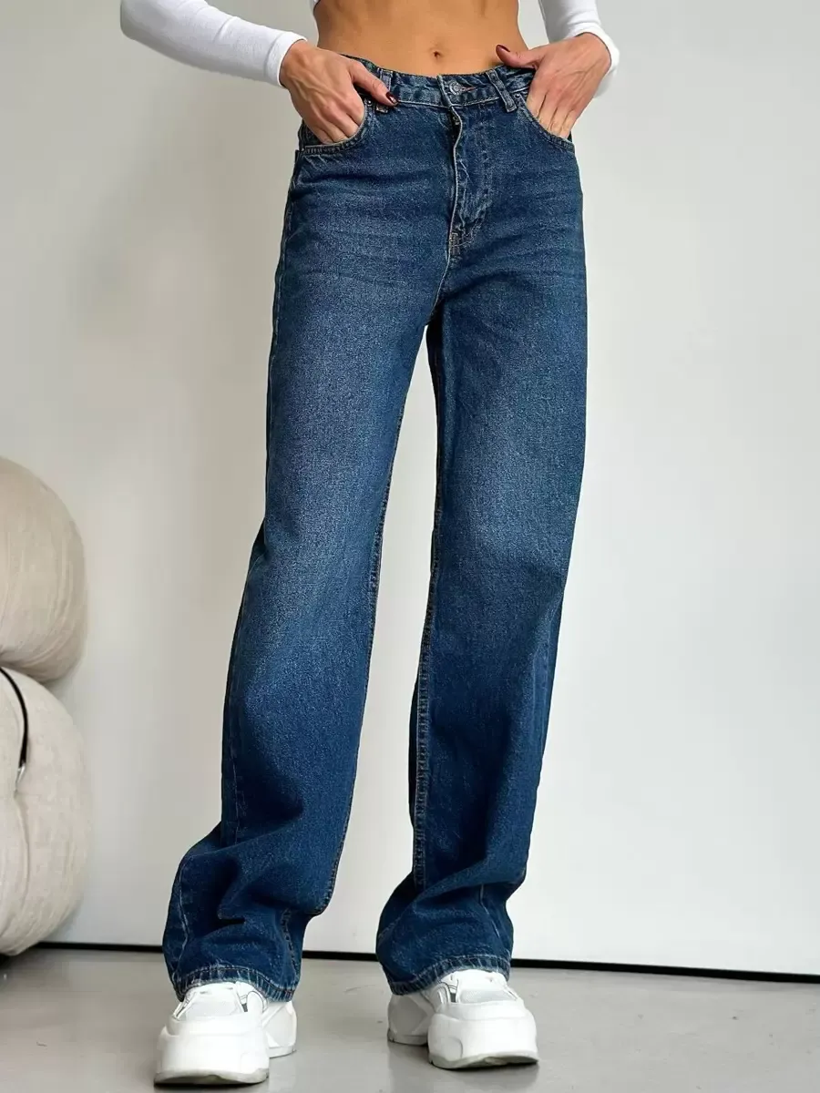 Jeans For Women Casual No Waistline Polyester