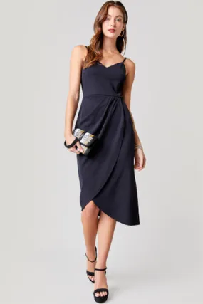 Julie Tulip Wrap Skirt Midi Dress