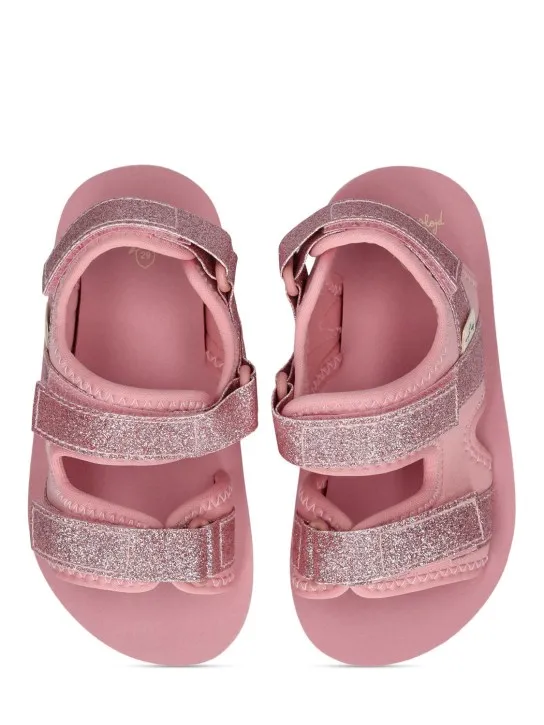 Konges Sløjd   Glittered rubber sandals w/straps 