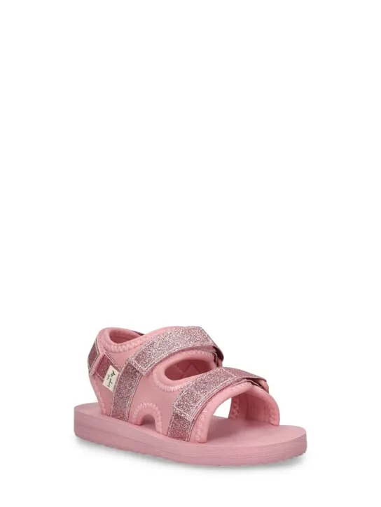 Konges Sløjd   Glittered rubber sandals w/straps 