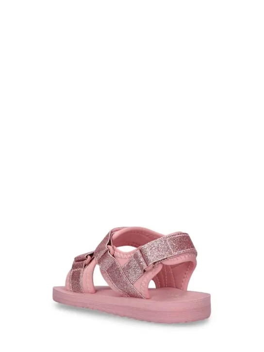 Konges Sløjd   Glittered rubber sandals w/straps 