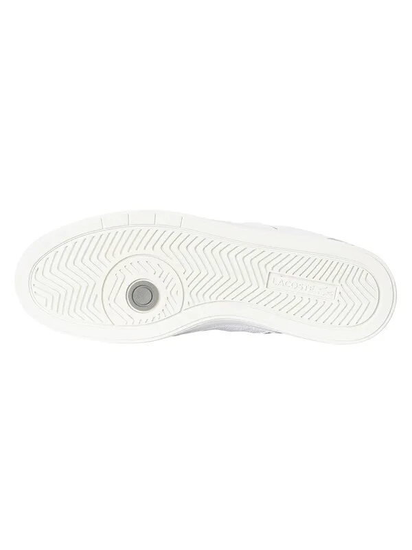 Lacoste Europa Pro 123 2 SMA Leather Trainers - White/Grey