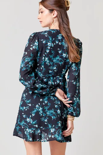 Lexie Floral Wrap Mini Dress