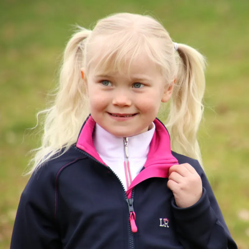 Little Rider Sue Softshell Jacket in Navy/Pink - WEB EXCLUSIVE