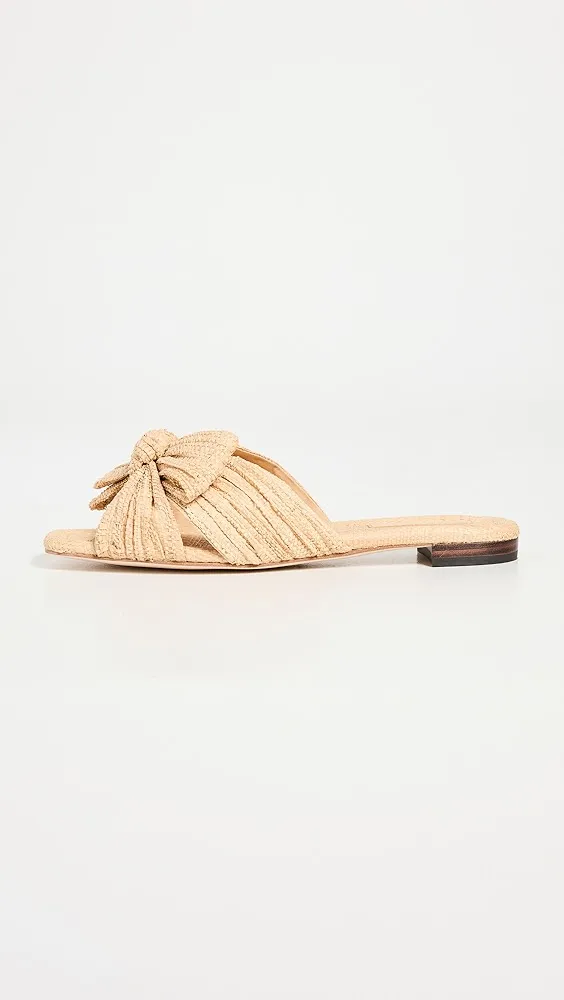 Loeffler Randall   Daphne Pleated Knot Flat Sandals 