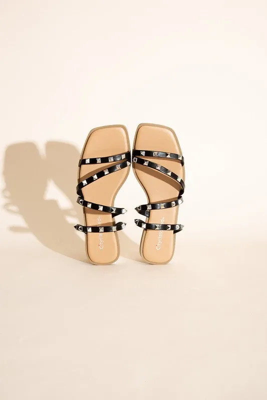 Love Of A Lifetime Stud Flat Sandals