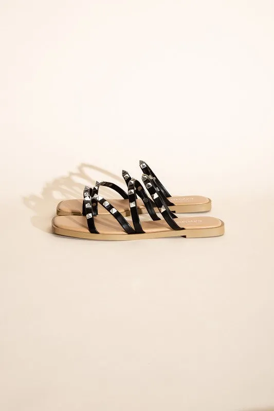 Love Of A Lifetime Stud Flat Sandals