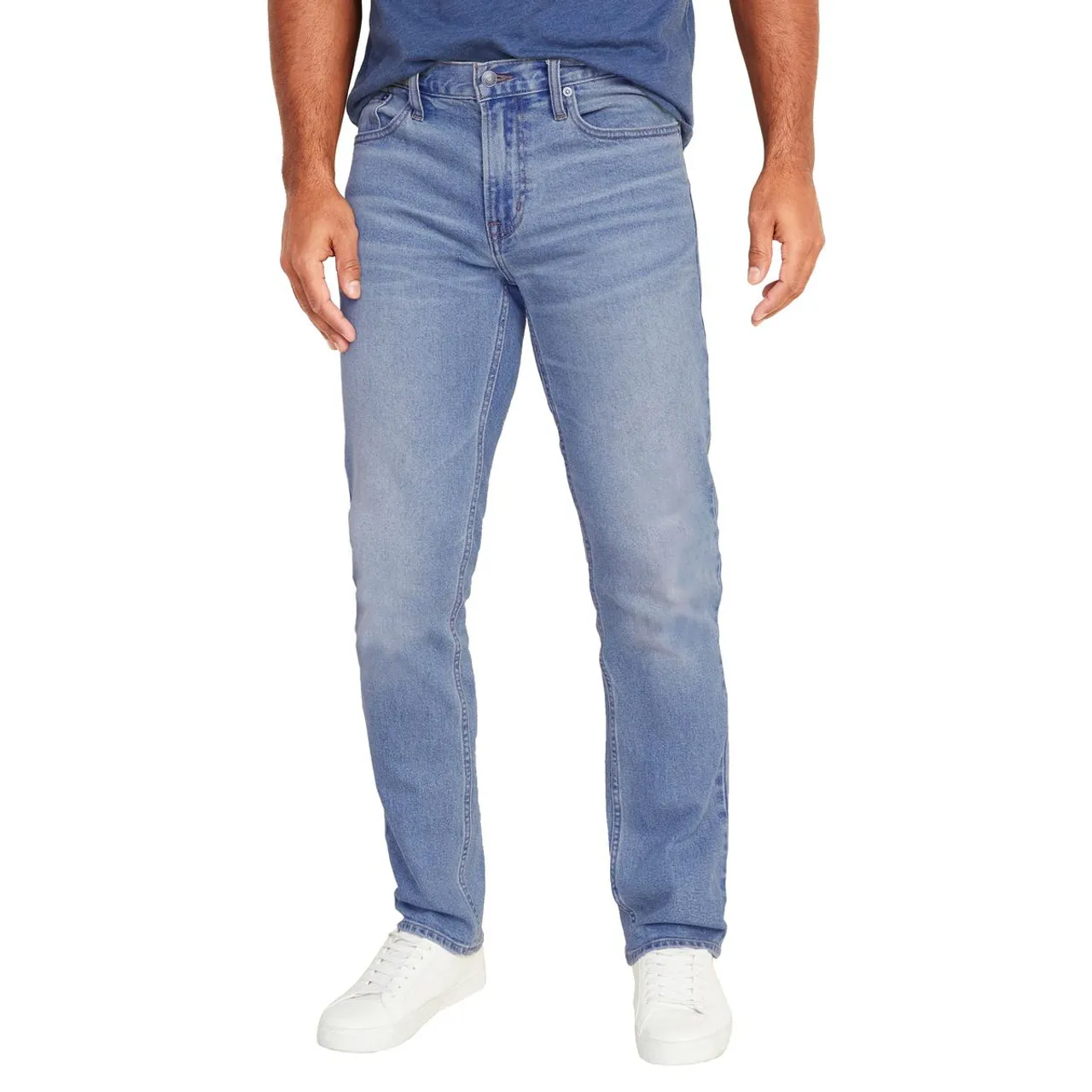 Men's Flex-Stretch Slim Straight Jeans with 31-Inch Inseam (1 or 2-Pair)