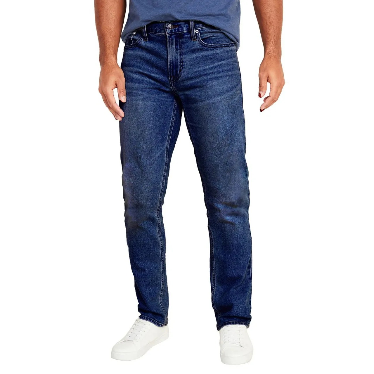 Men's Flex-Stretch Slim Straight Jeans with 31-Inch Inseam (1 or 2-Pair)