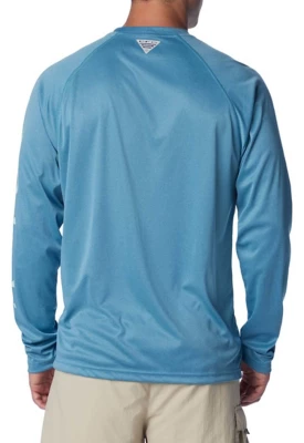 Men's Columbia PFG Terminal Tackle Heather Long Sleeve T-Shirt