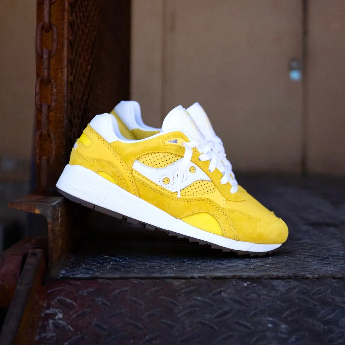 Mens Saucony Shadow 6000 Ivy Prep (Yellow/White)- S70802-2