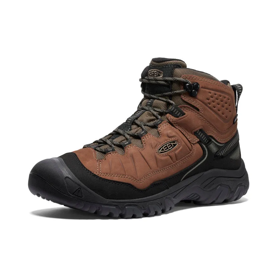 Men's Targhee IV Wide Waterproof Hiking Boot  |  Bison/Black