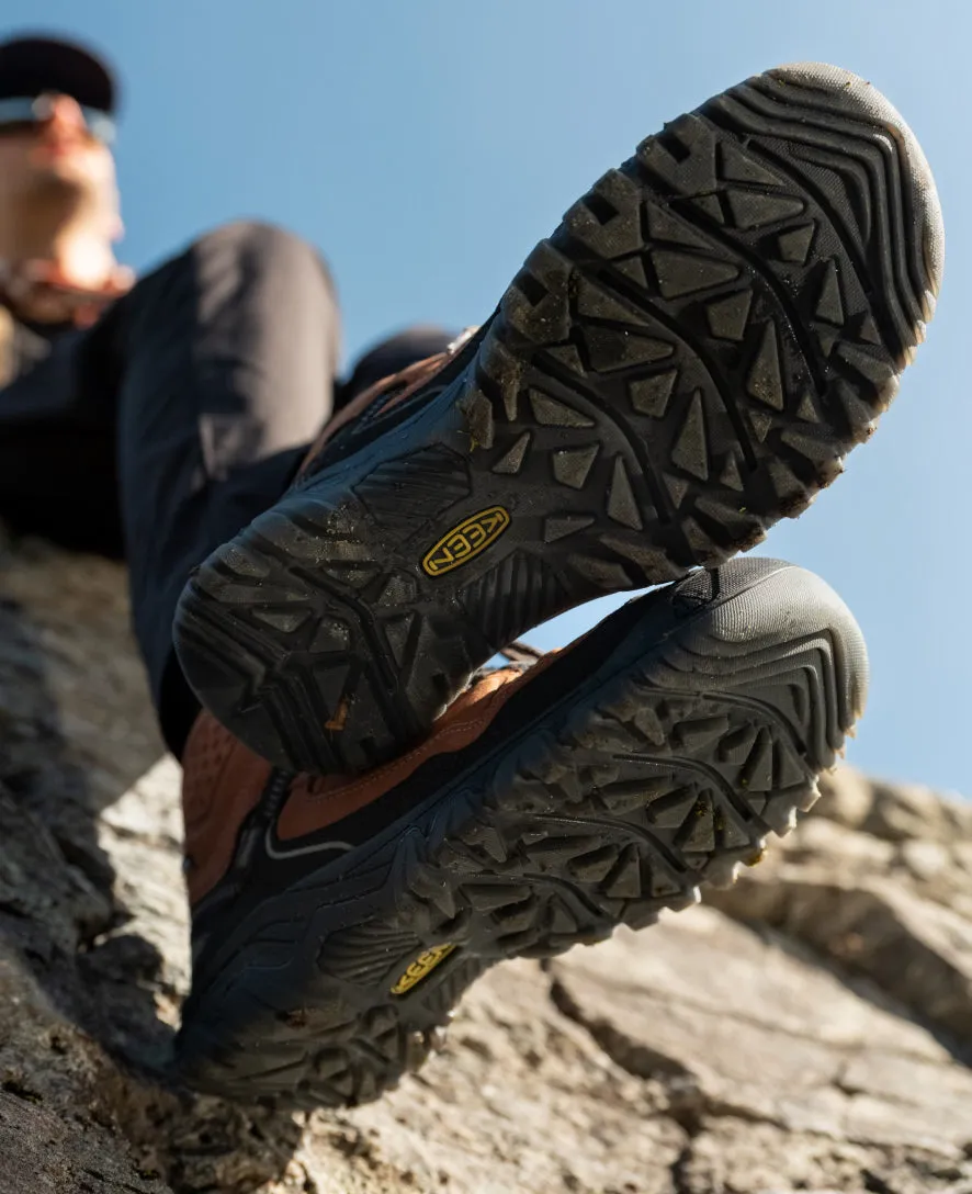 Men's Targhee IV Wide Waterproof Hiking Boot  |  Bison/Black