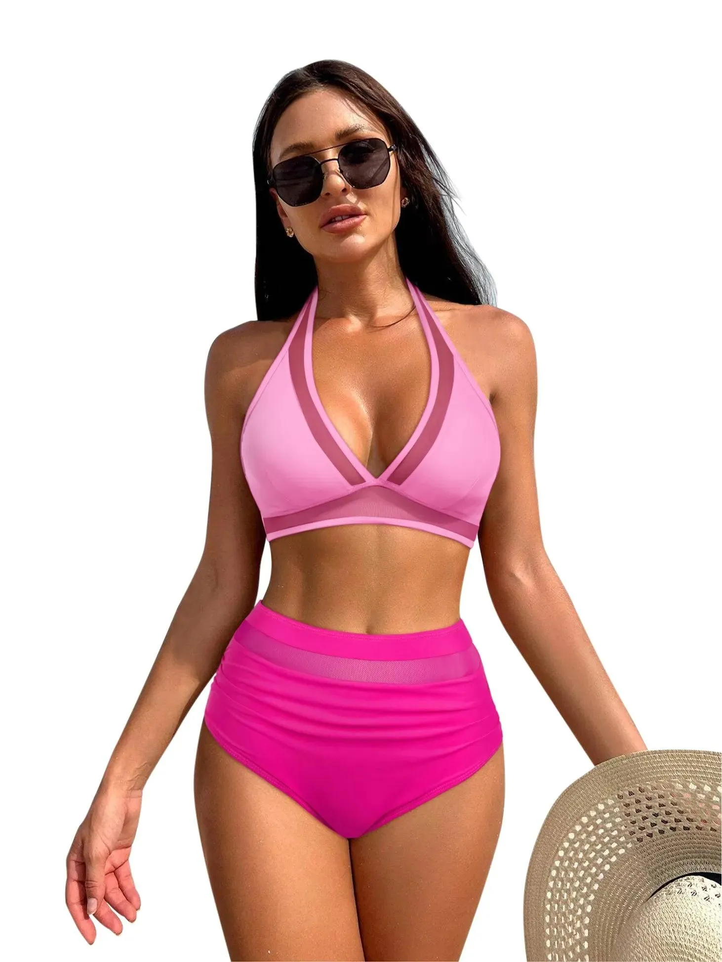 Mesh Two Pieces Bikini Set