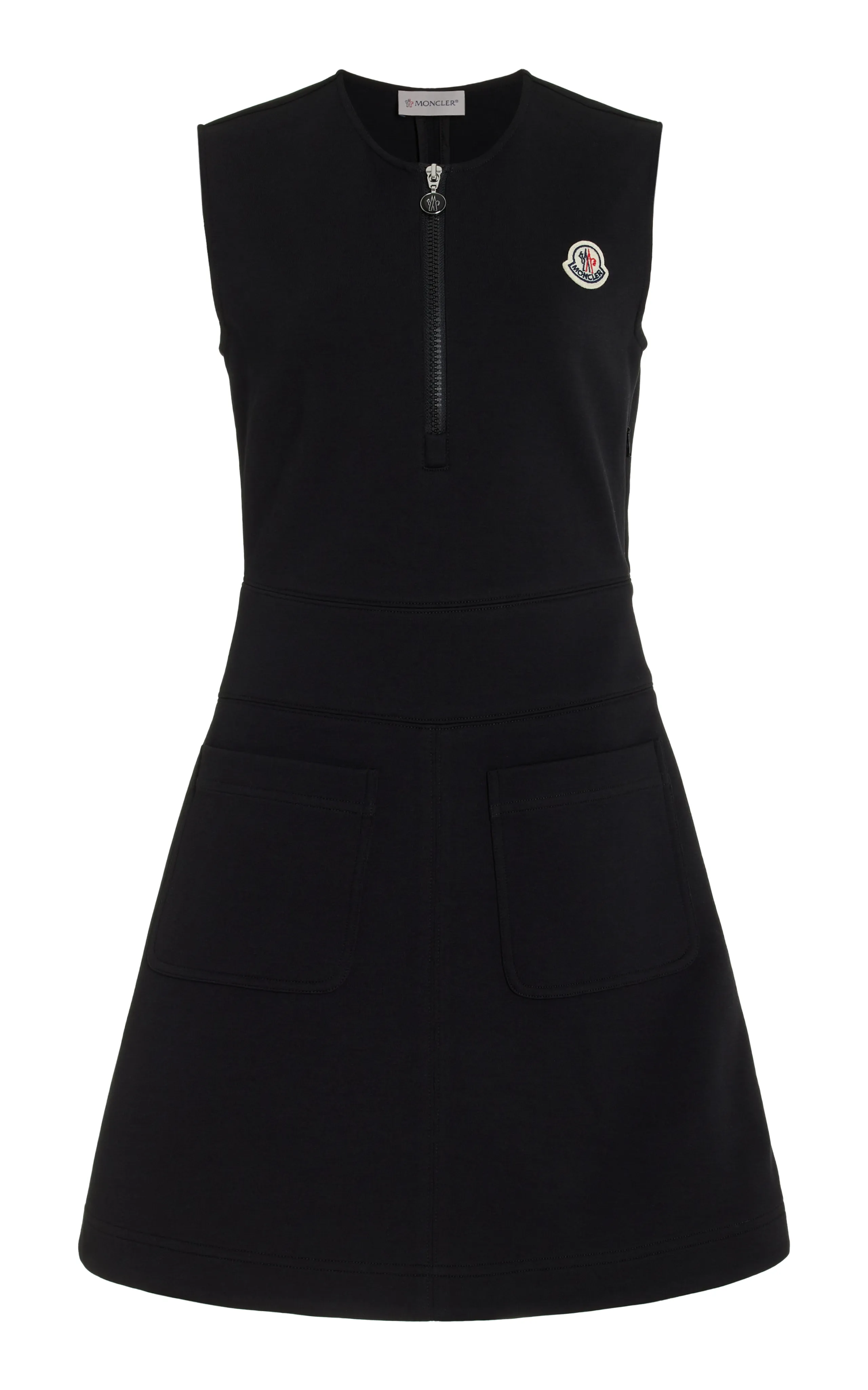 Moncler Cotton-Blend Mini Dress