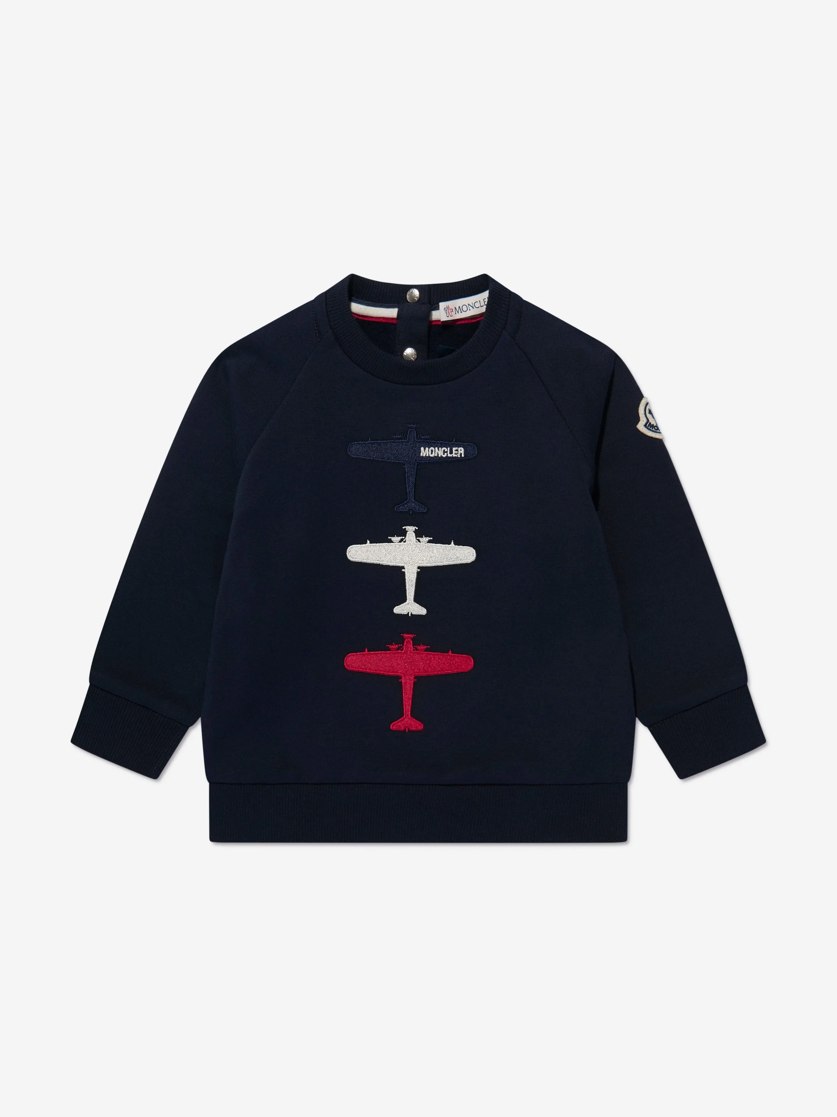 Moncler Enfant Baby Boys Planes Print Sweatshirt in Navy