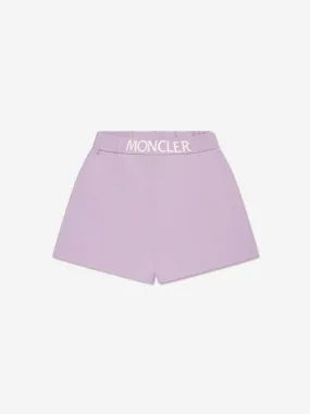 Moncler Enfant Baby Girls Logo Shorts in Lilac