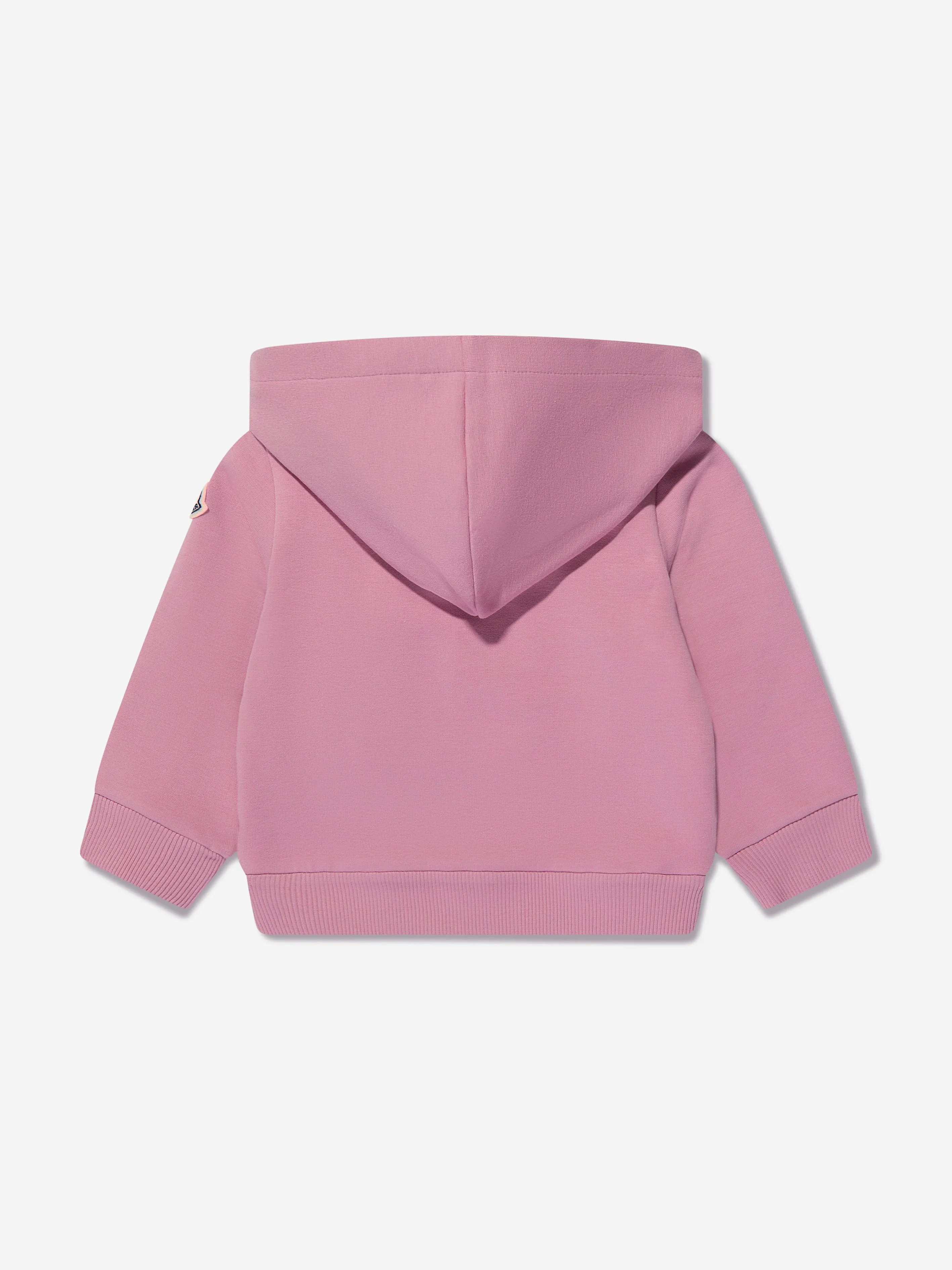 Moncler Enfant Baby Girls Logo Zip Up Top in Pink