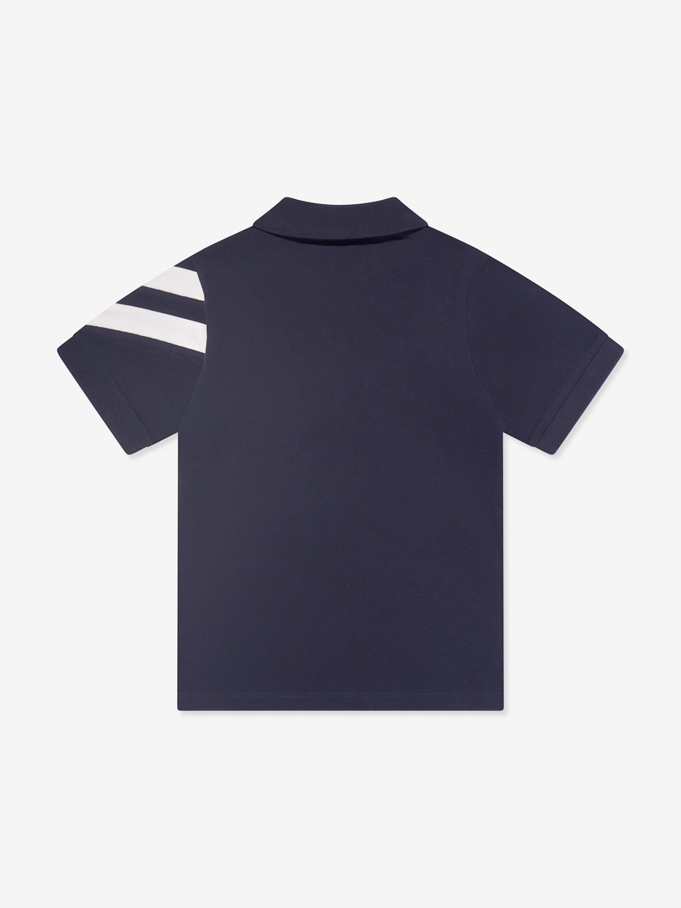 Moncler Enfant Boys Logo Polo Shirt in Navy