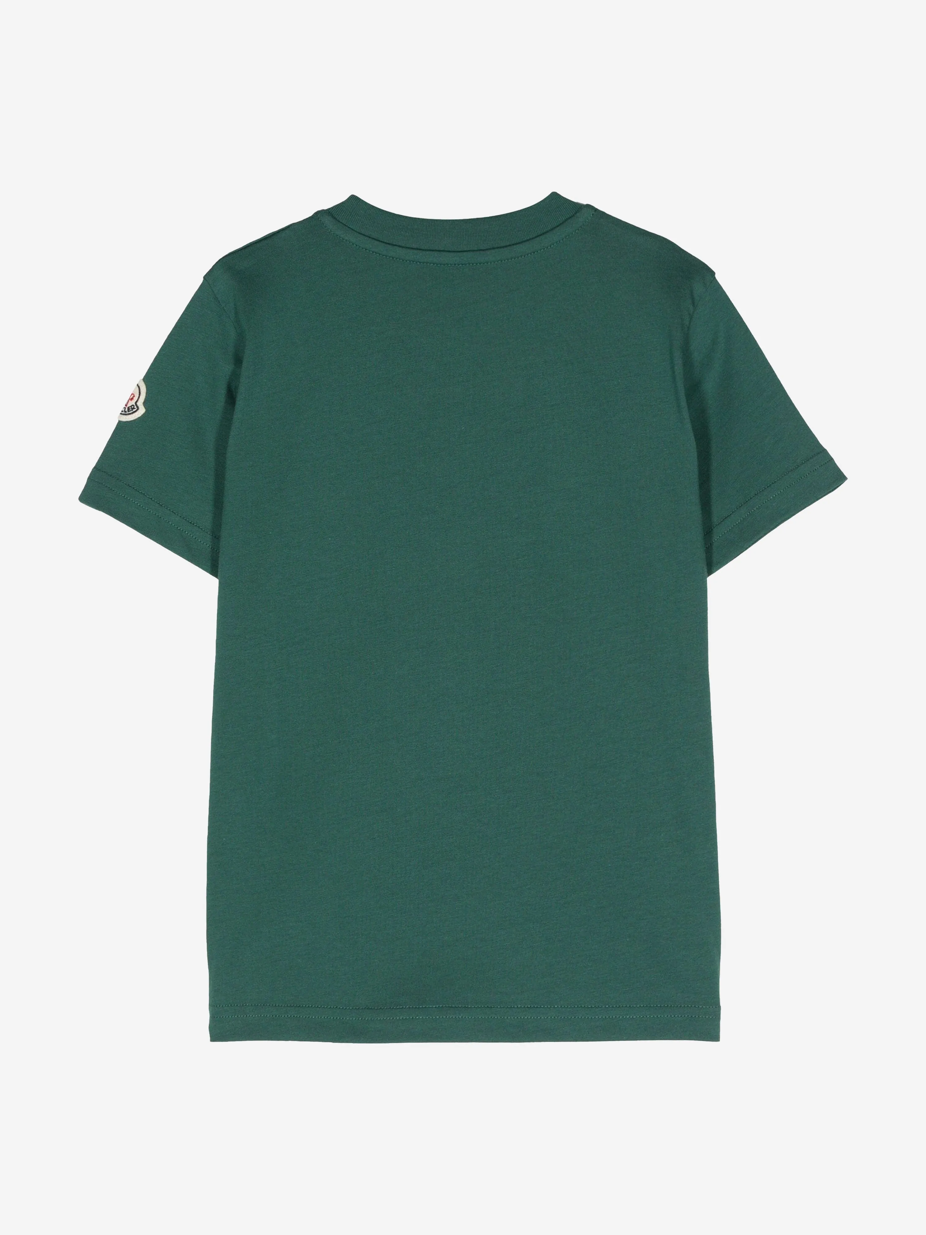 Moncler Enfant Boys Logo T-Shirt in Green