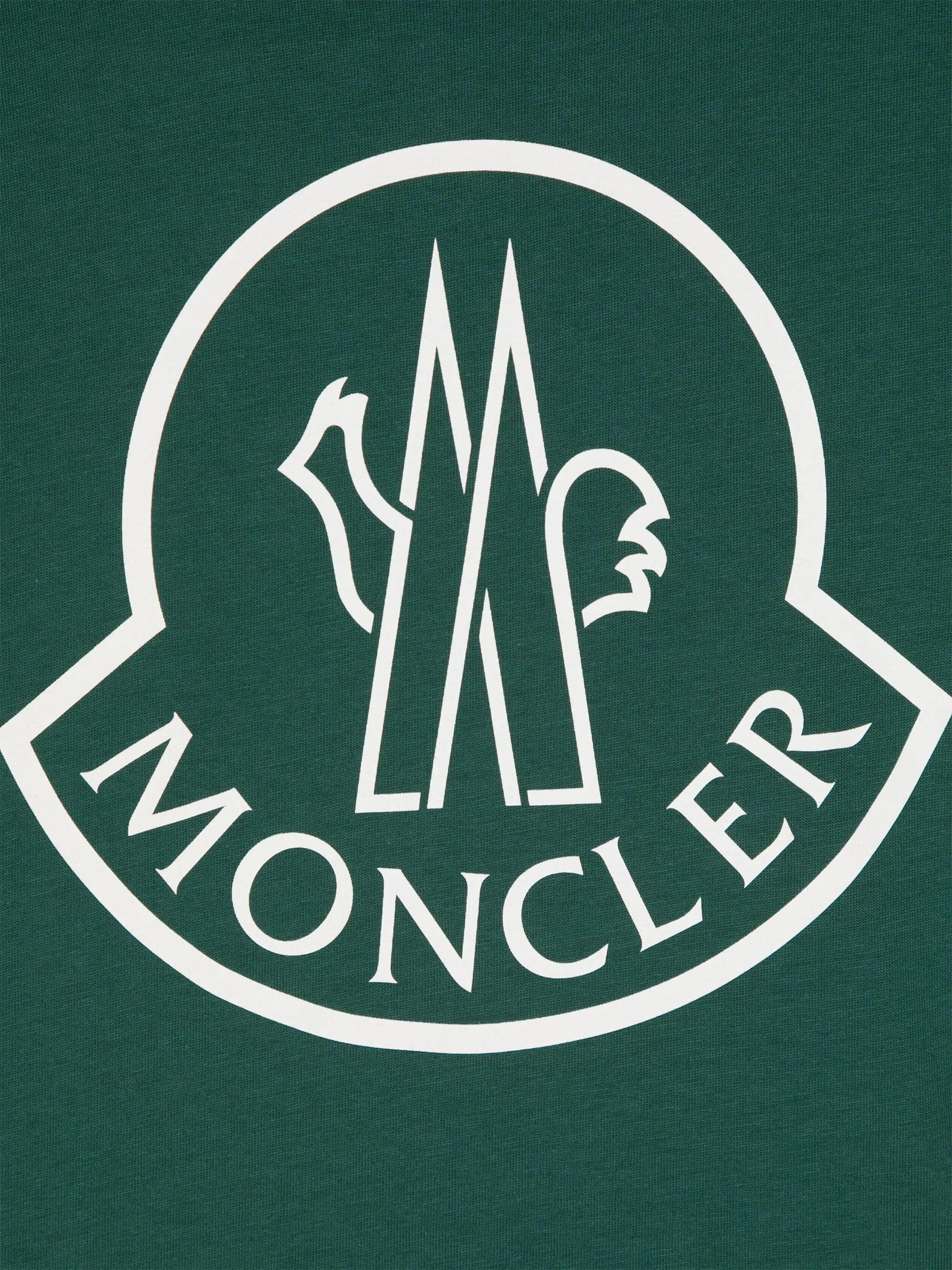 Moncler Enfant Boys Logo T-Shirt in Green