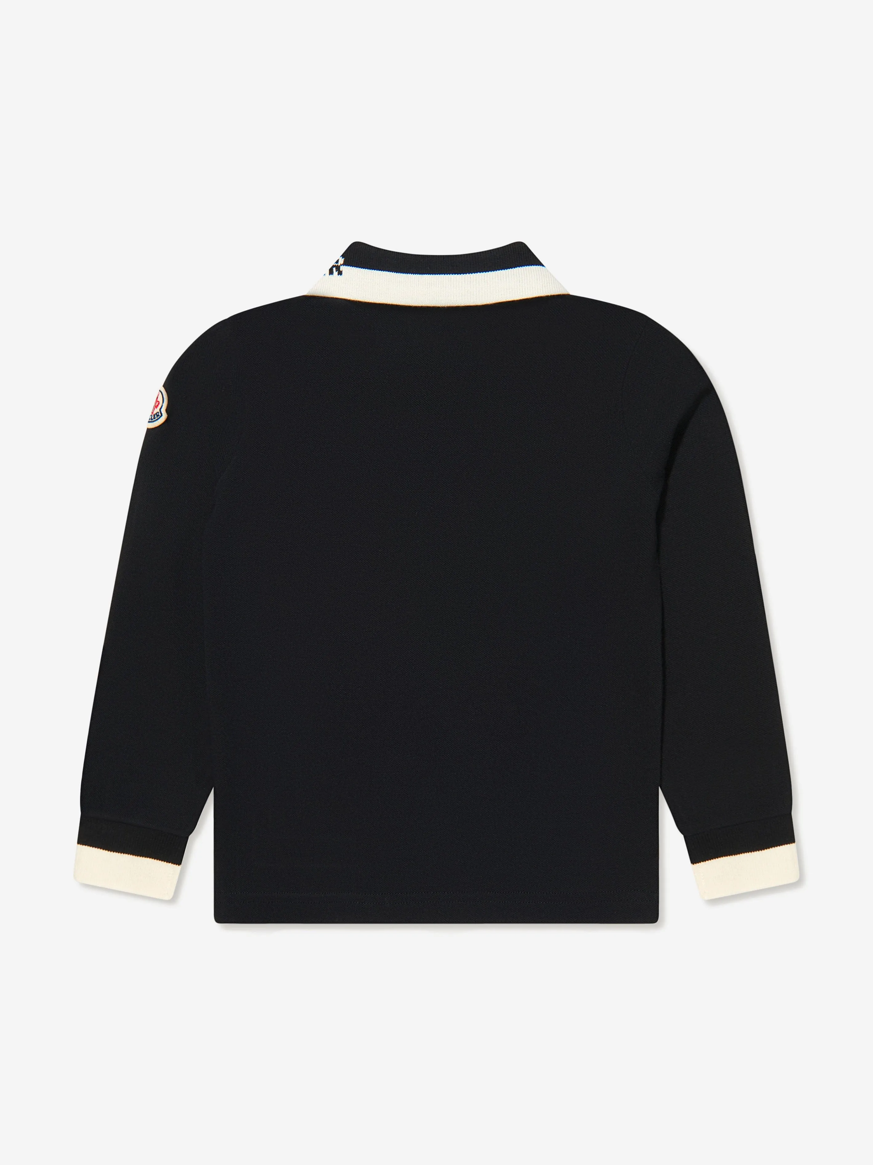 Moncler Enfant - Boys Long Sleeve Logo Polo Shirt | Childsplay Clothing