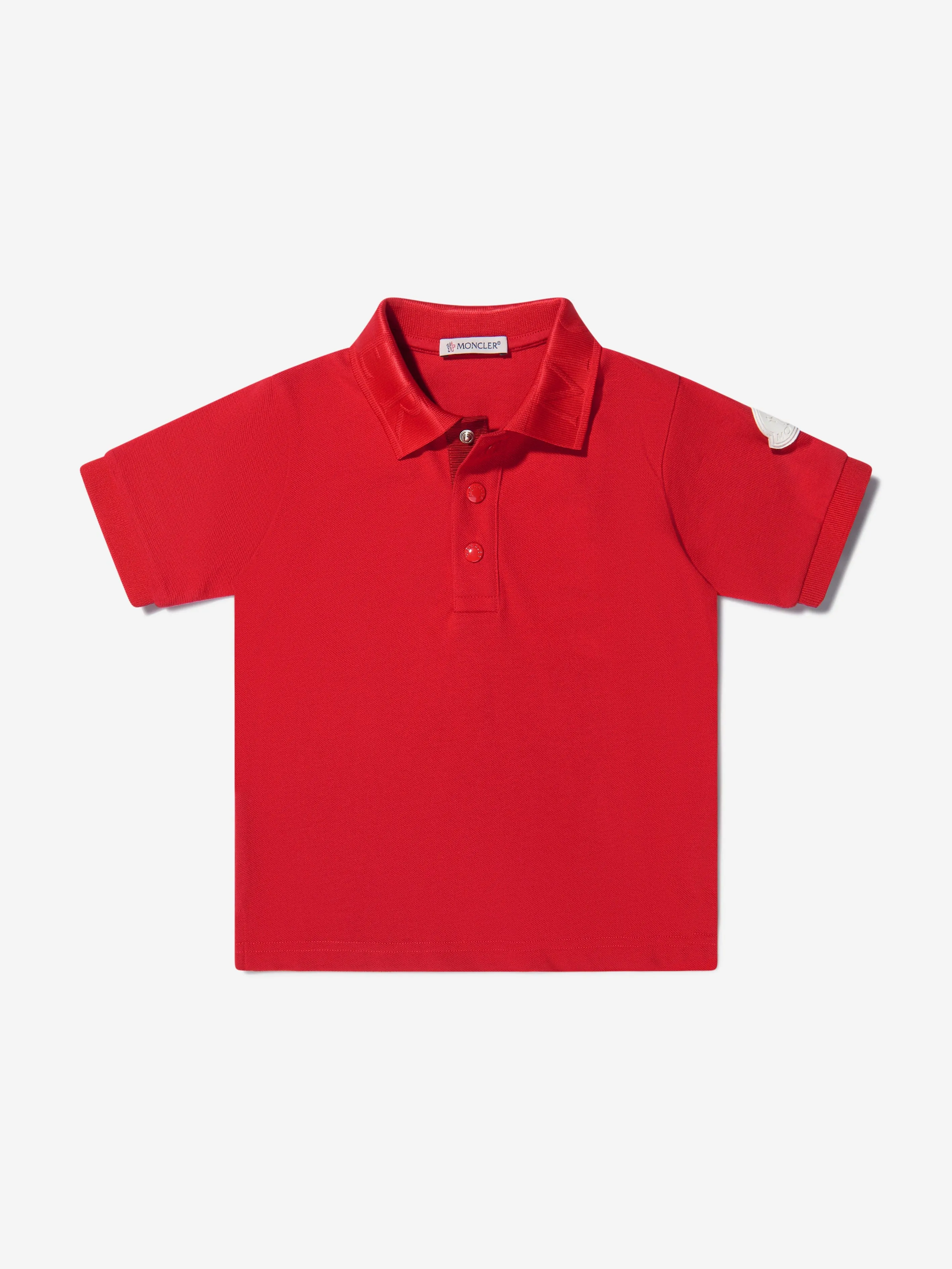 Moncler Enfant Boys Pique Short Sleeve Polo Shirt