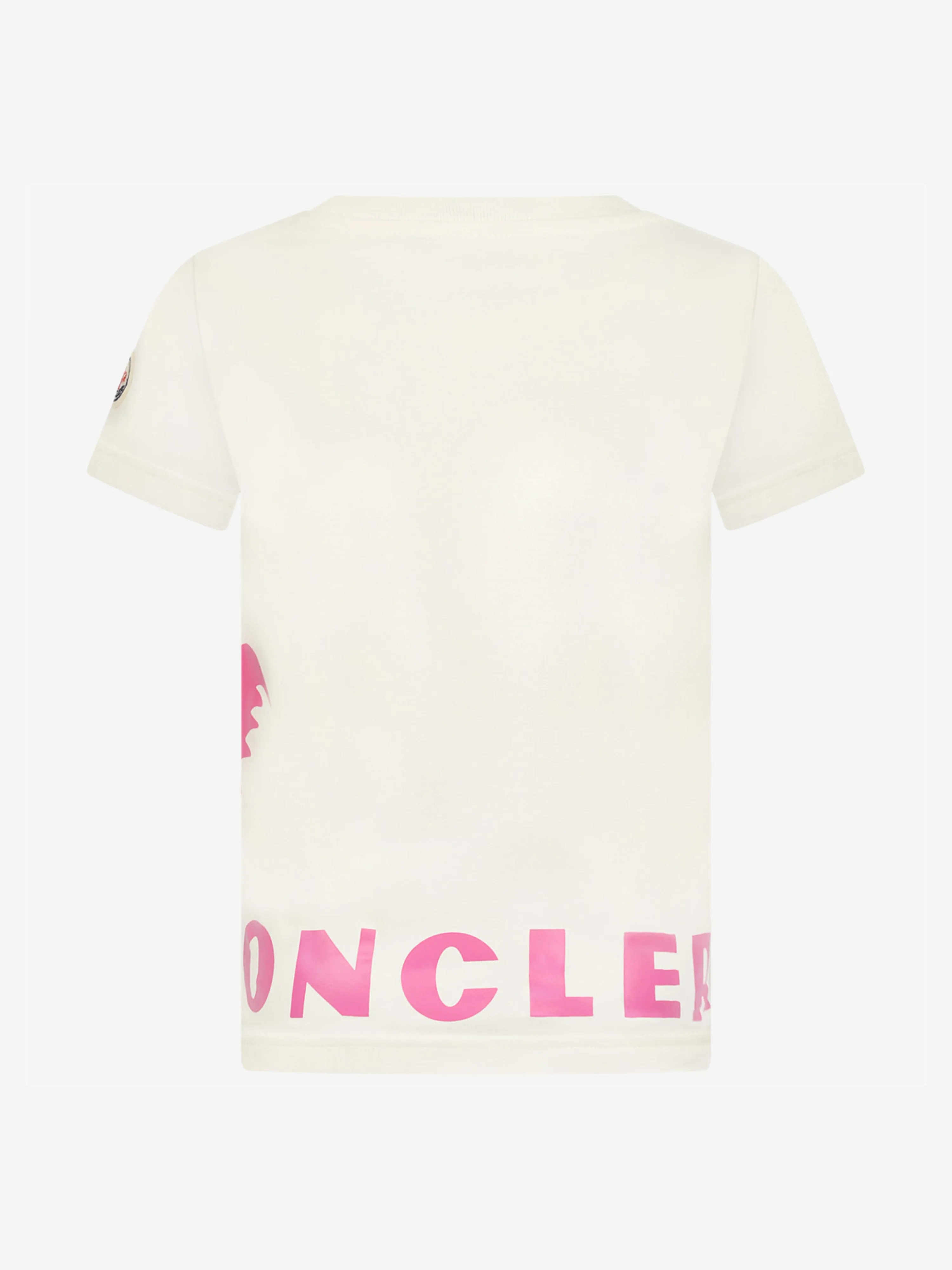 Moncler Enfant Girls Cotton Logo Print Top