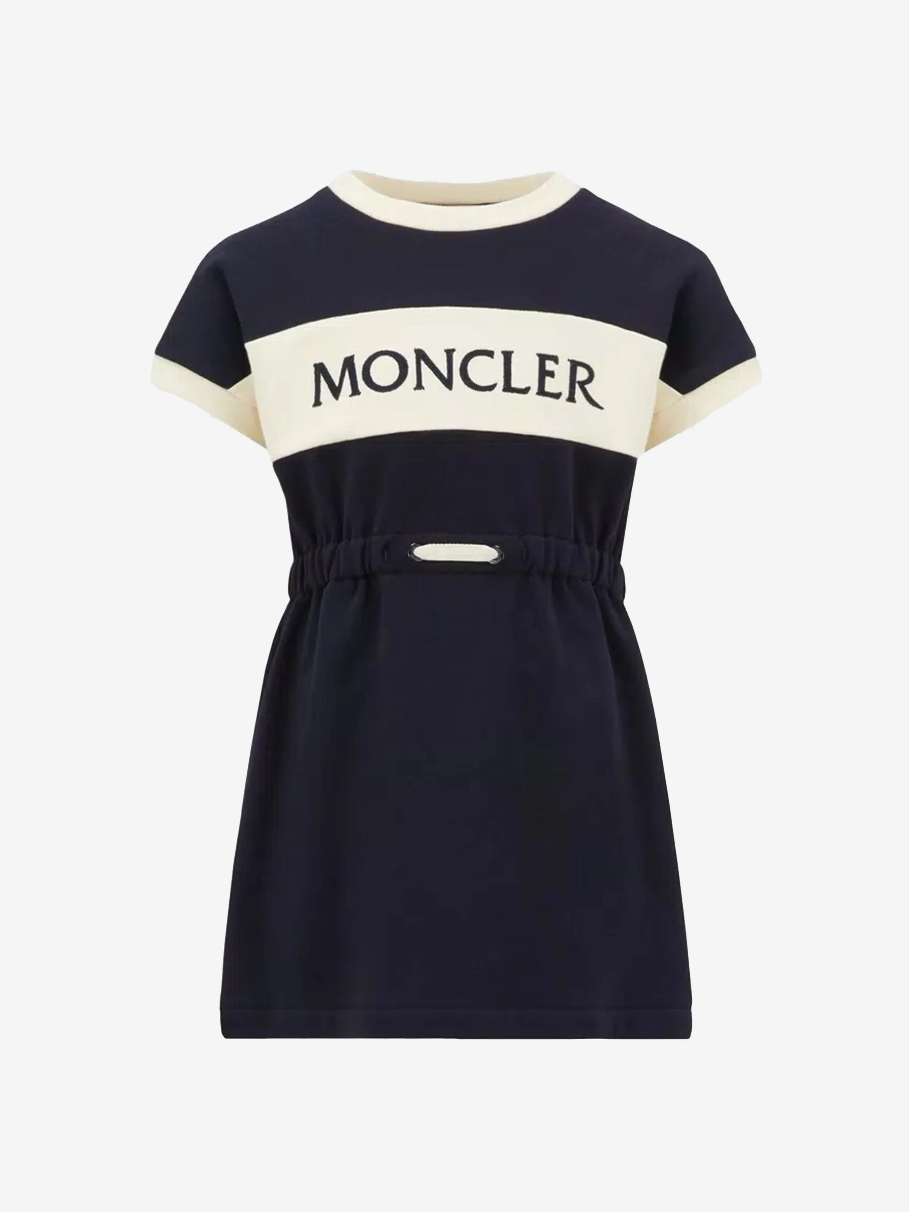 Moncler Enfant Girls Logo T-Shirt Dress in Black