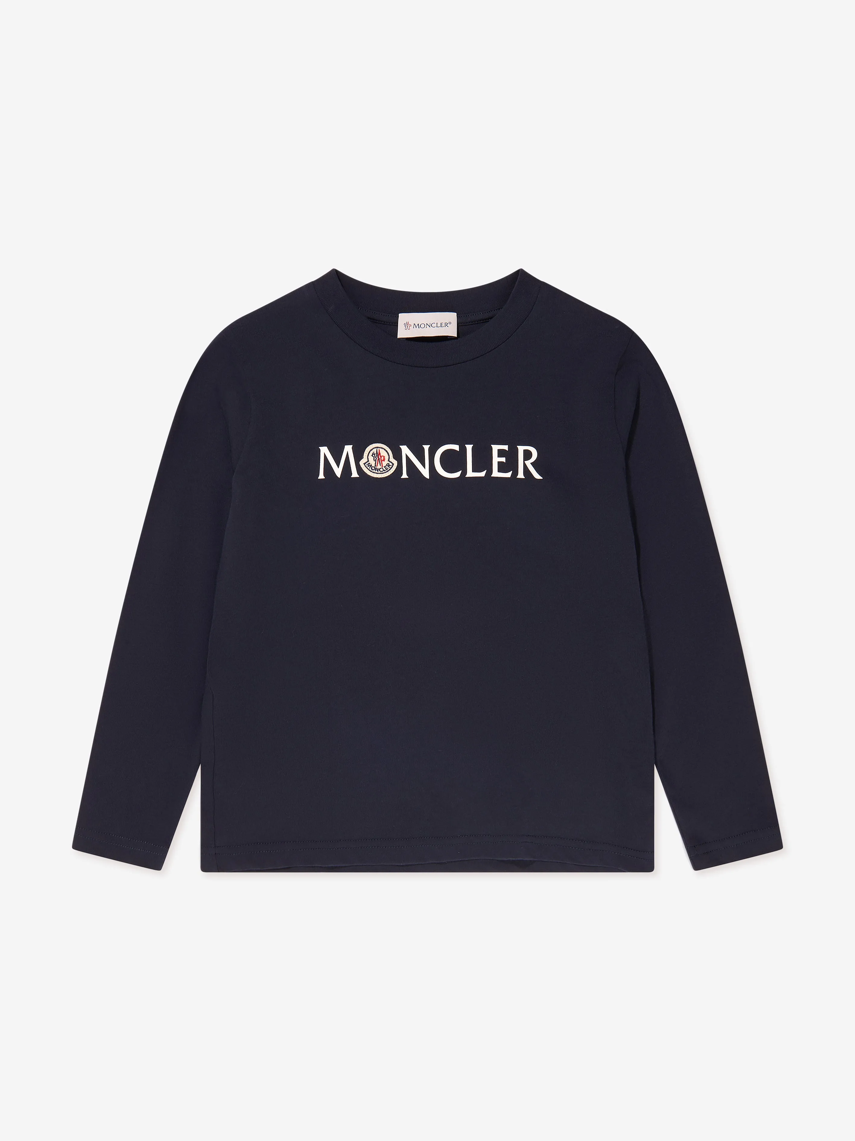 Moncler Enfant Kids Long Sleeve T-Shirt in Navy