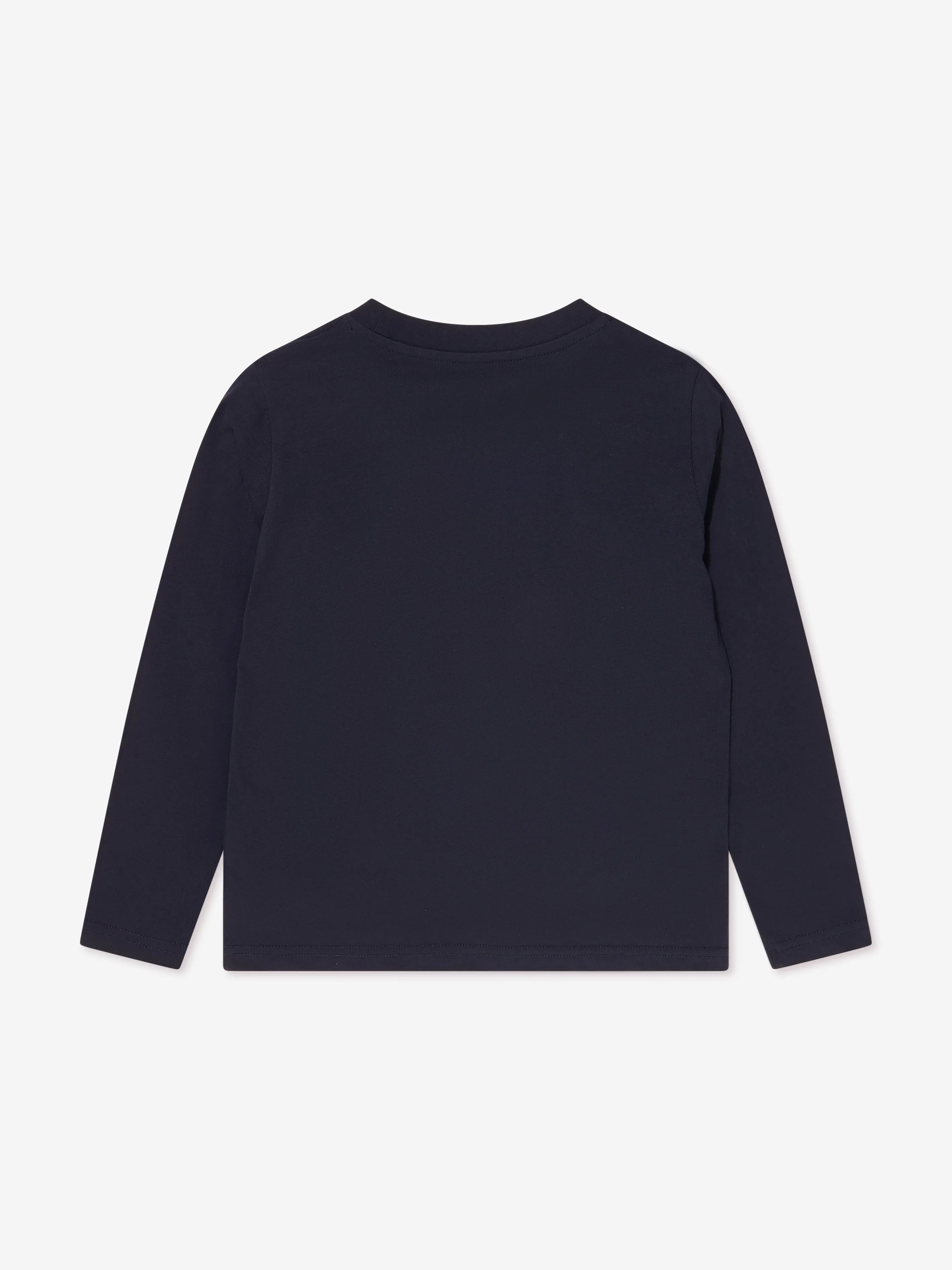 Moncler Enfant Kids Long Sleeve T-Shirt in Navy