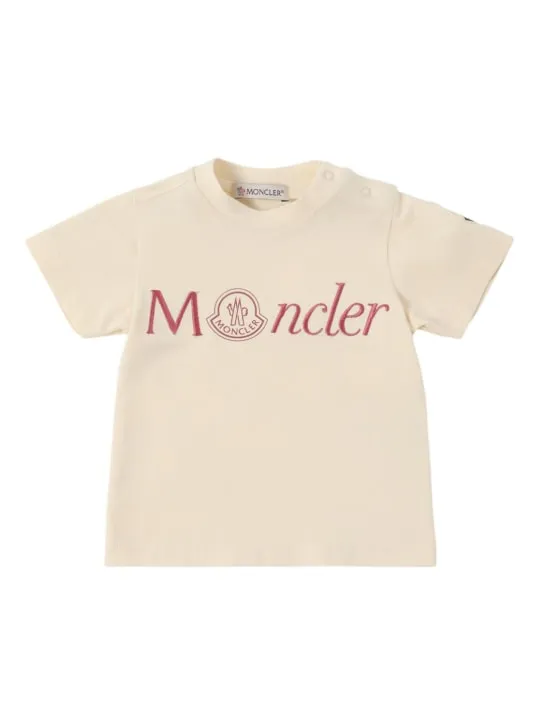 Moncler   Logo cotton blend jersey t-shirt 