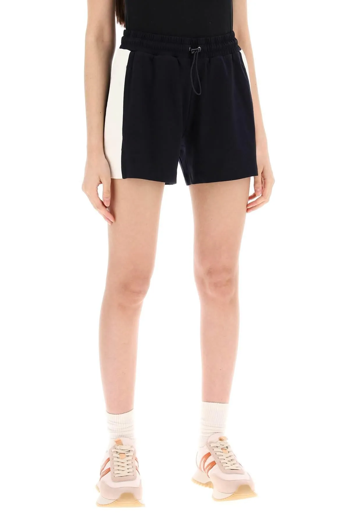 Moncler    Moncler Sporty Shorts With Nylon Inserts