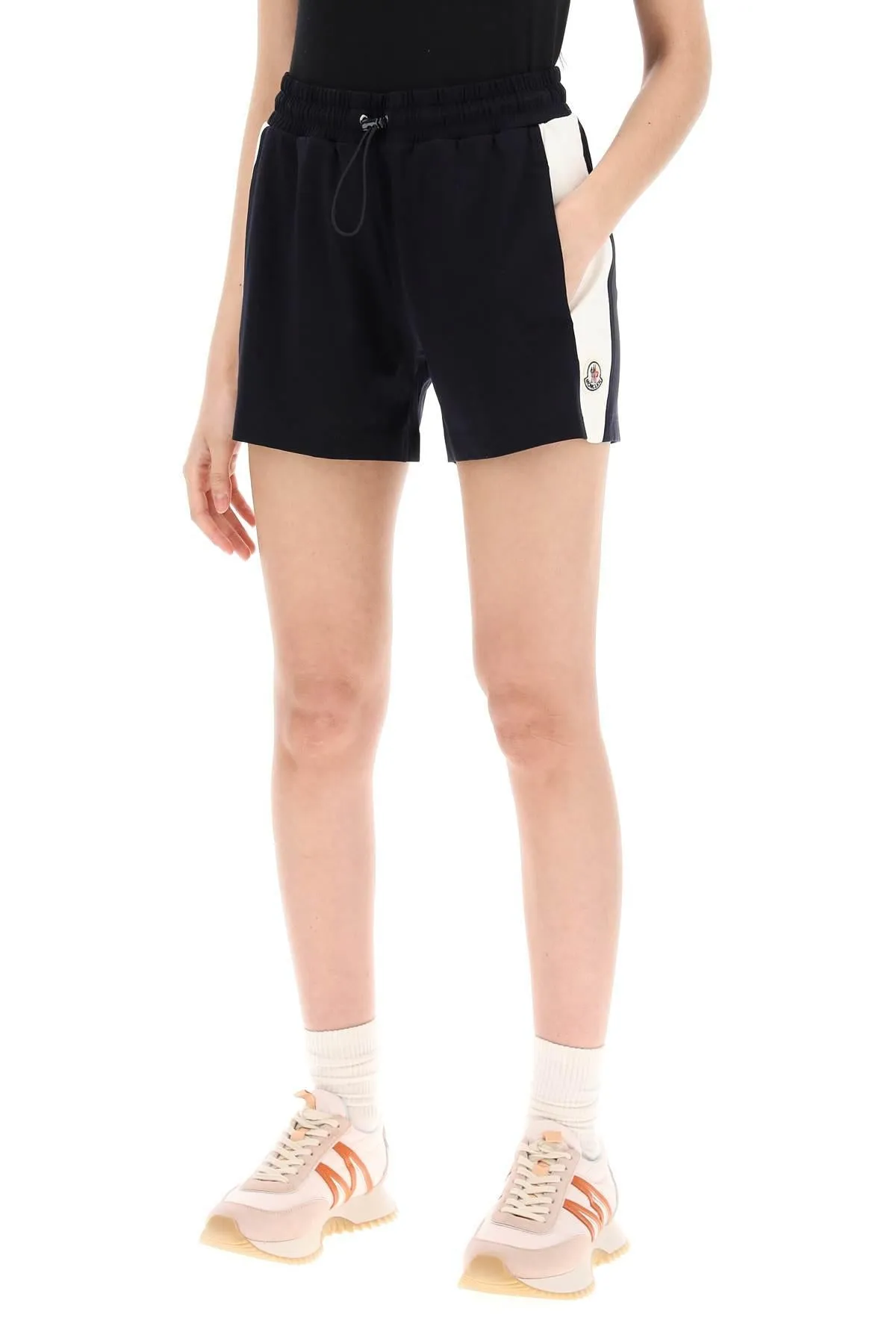 Moncler    Moncler Sporty Shorts With Nylon Inserts