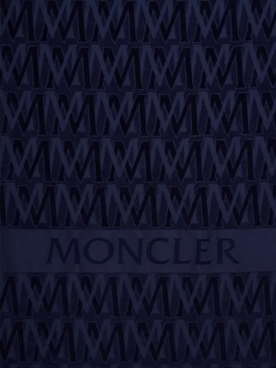 Moncler   Monogram cotton beach towel 