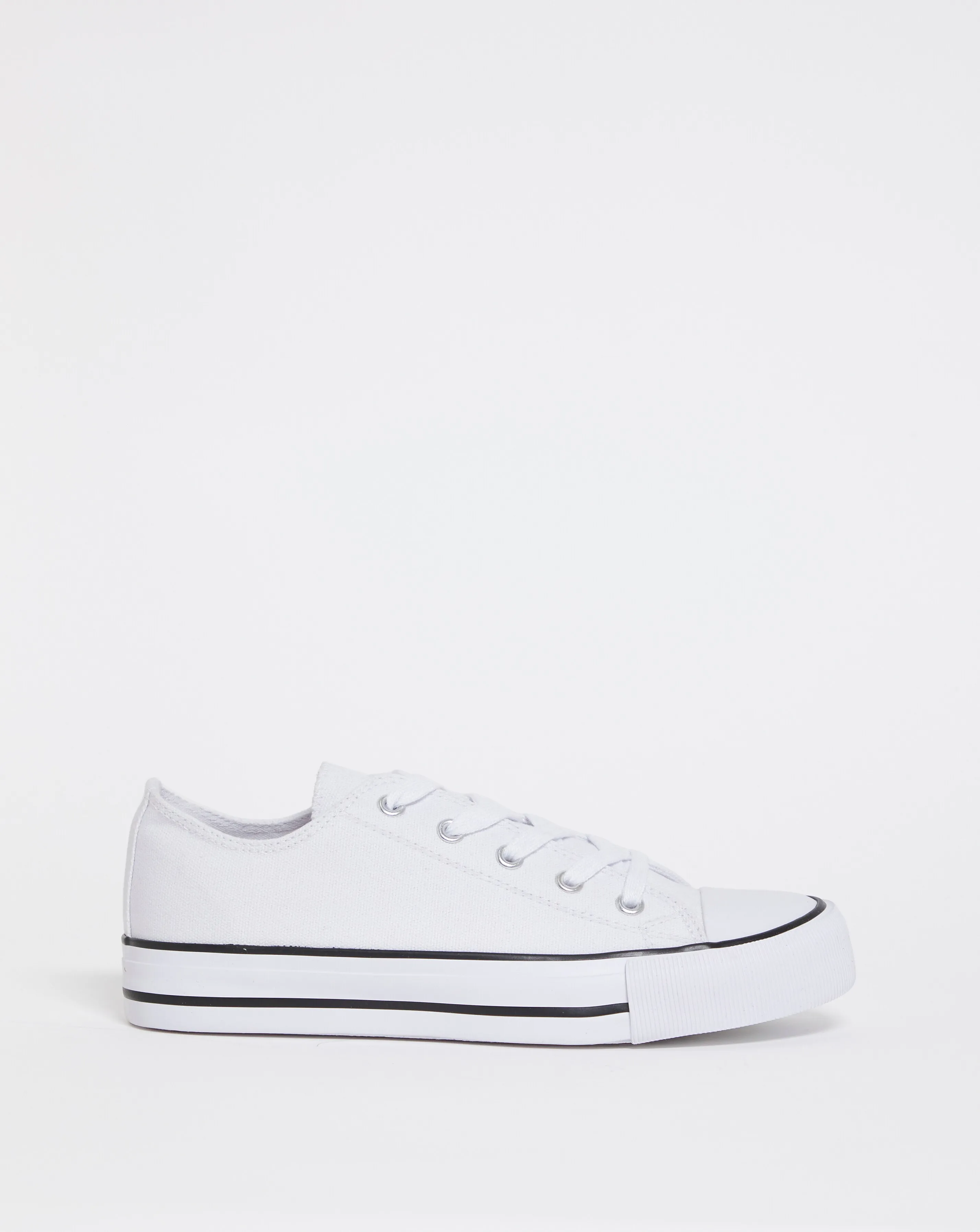 Nelly Chunky Canvas Trainers Wide E Fit | Simply Be