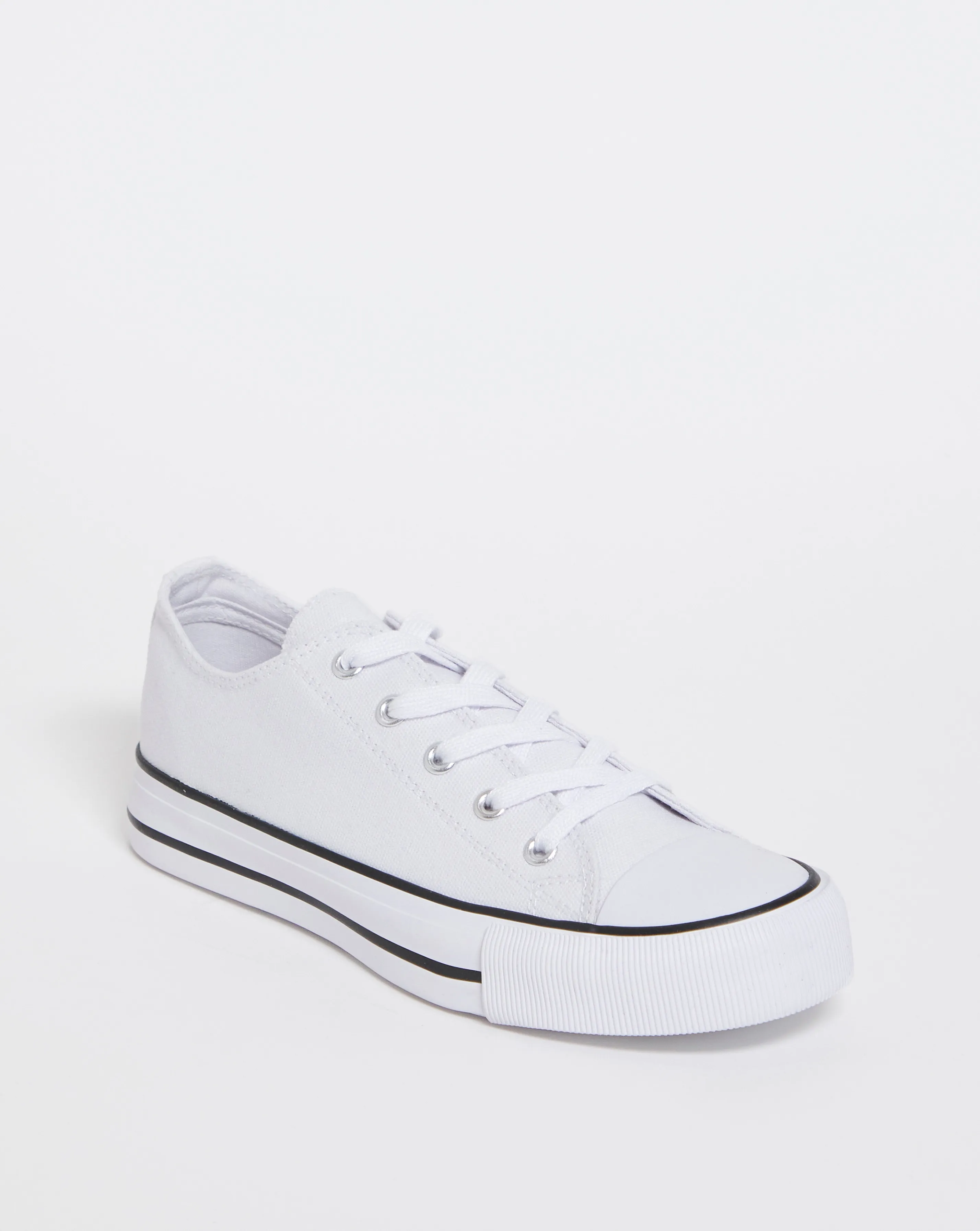 Nelly Chunky Canvas Trainers Wide E Fit | Simply Be