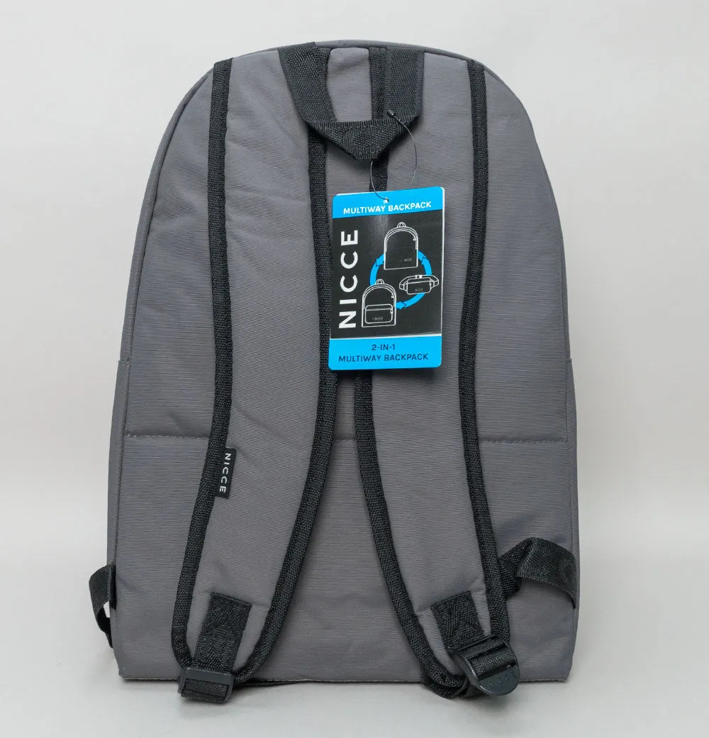 Nicce Detatch Backpack Grey/Black