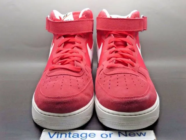 Nike Air Force 1 Mid '07 Fusion Red White 2013 sz 13