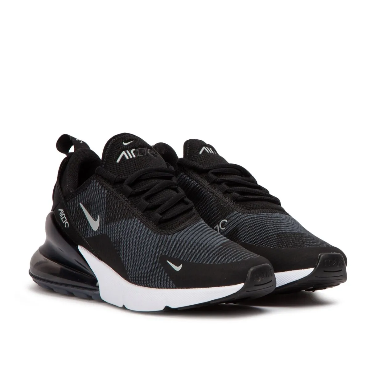  Nike Air Max 270 Knit Jacquard GS (Black / Grey)