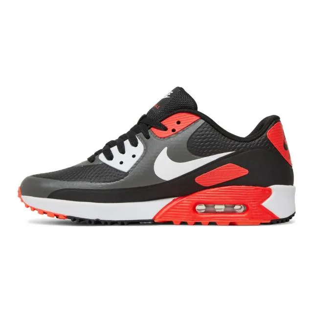 Nike air max 90 golf (black infrared/ iron grey/ black/ infrared 23/ white) men us 8-13 cu9978-010