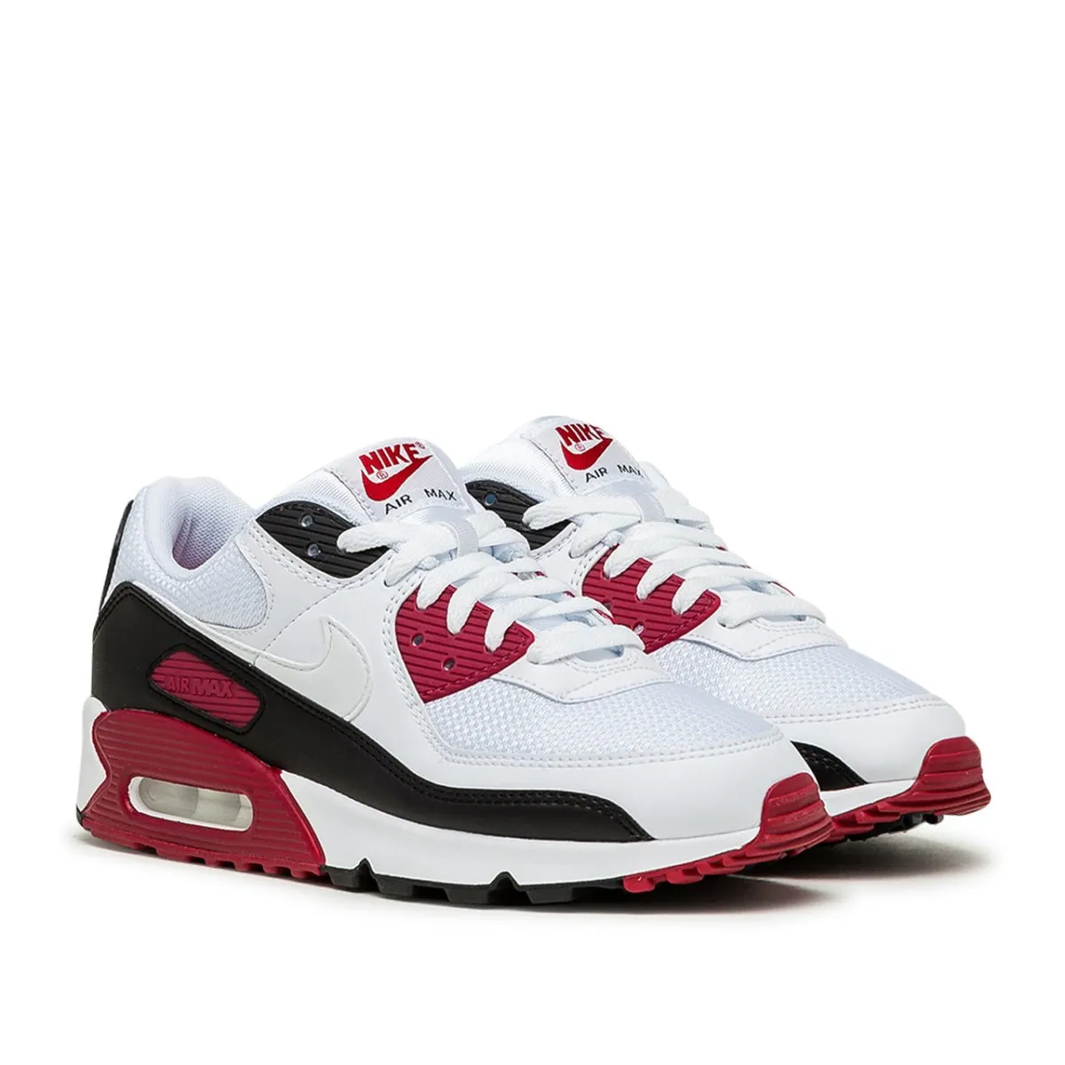 Nike Air Max 90 (White / Black / Burgundy)