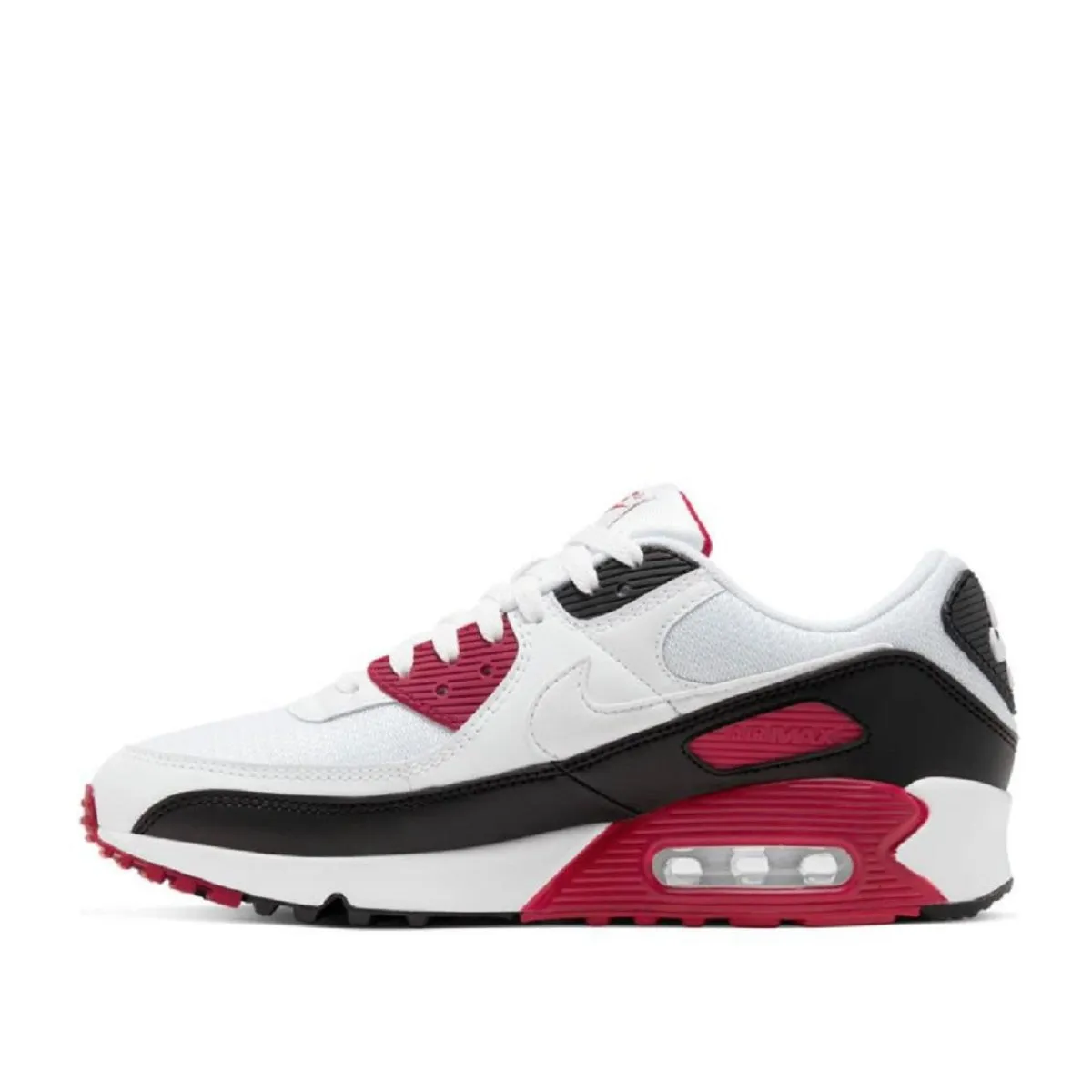 Nike Air Max 90 (White / Black / Burgundy)