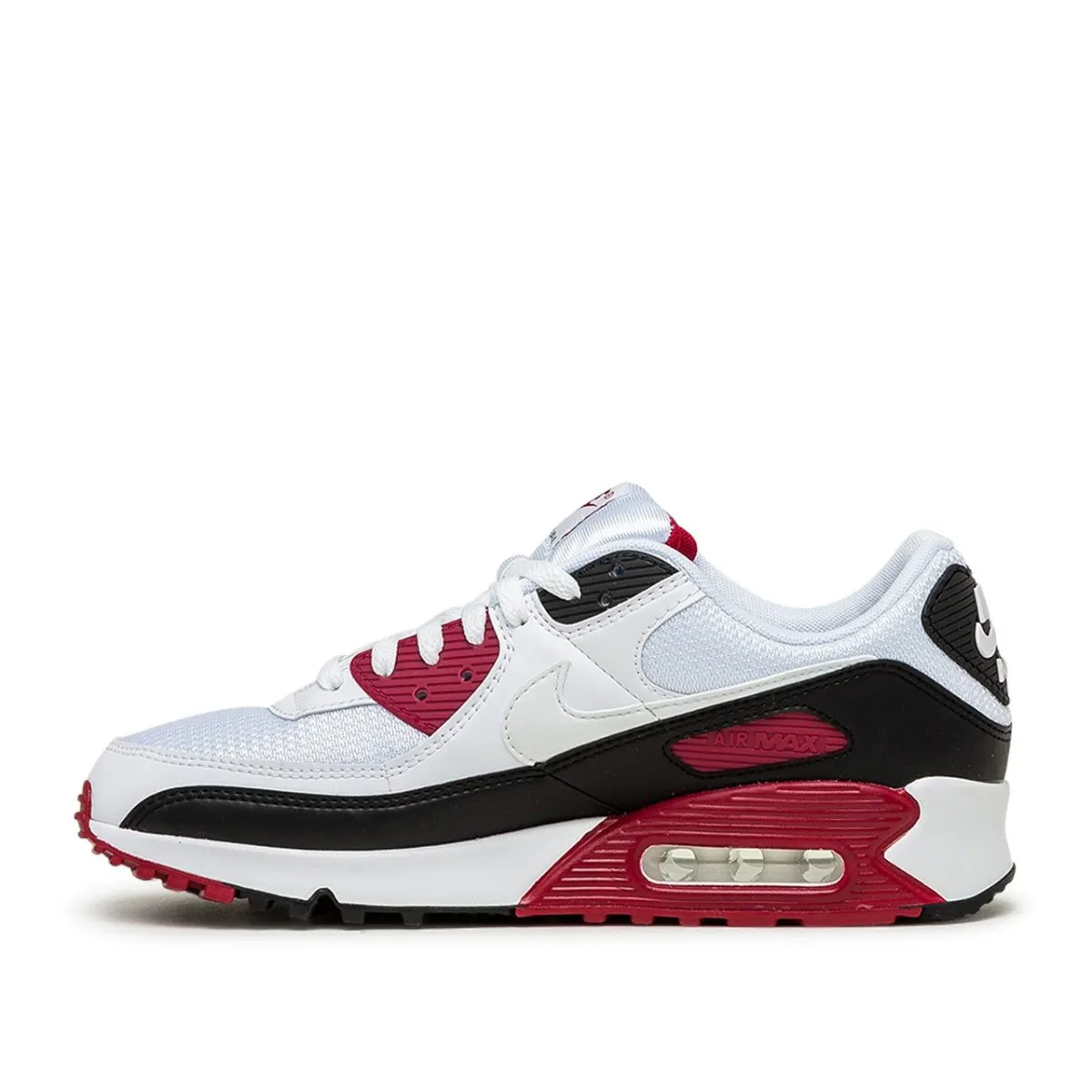 Nike Air Max 90 (White / Black / Burgundy)