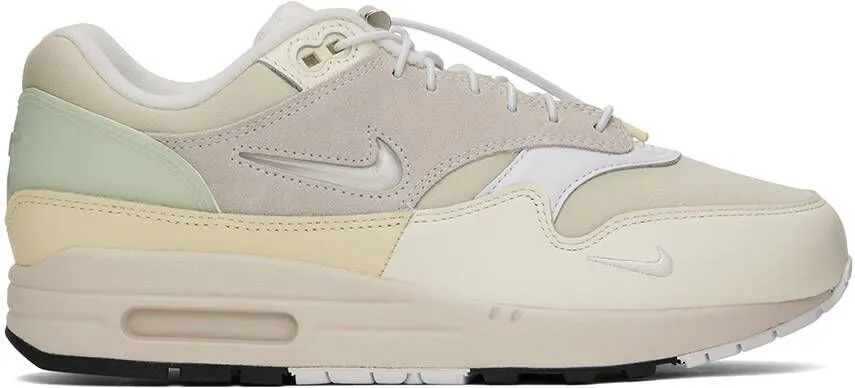 Nike Beige & Off-White Air Max 1 Premium Sneakers